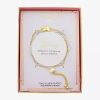 Gratitude & Grace Womens Cubic Zirconia Butterfly Bolo Bracelet