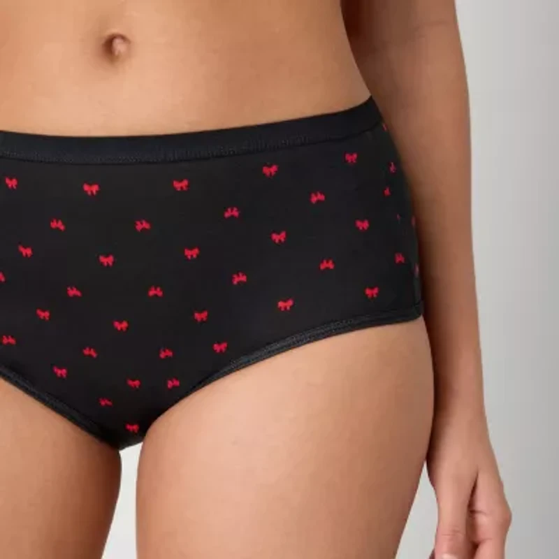 Hanes Ultimate™ Cool Comfort™ Cotton Ultra Soft Womens Average + Full Figure Cooling 7 Pack Brief Panty 40h7cc