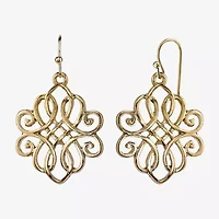 1928 Filigree Womens Drop Earrings