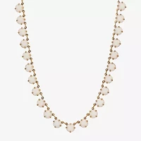 1928 Womens White 16 Inch Collar Necklace