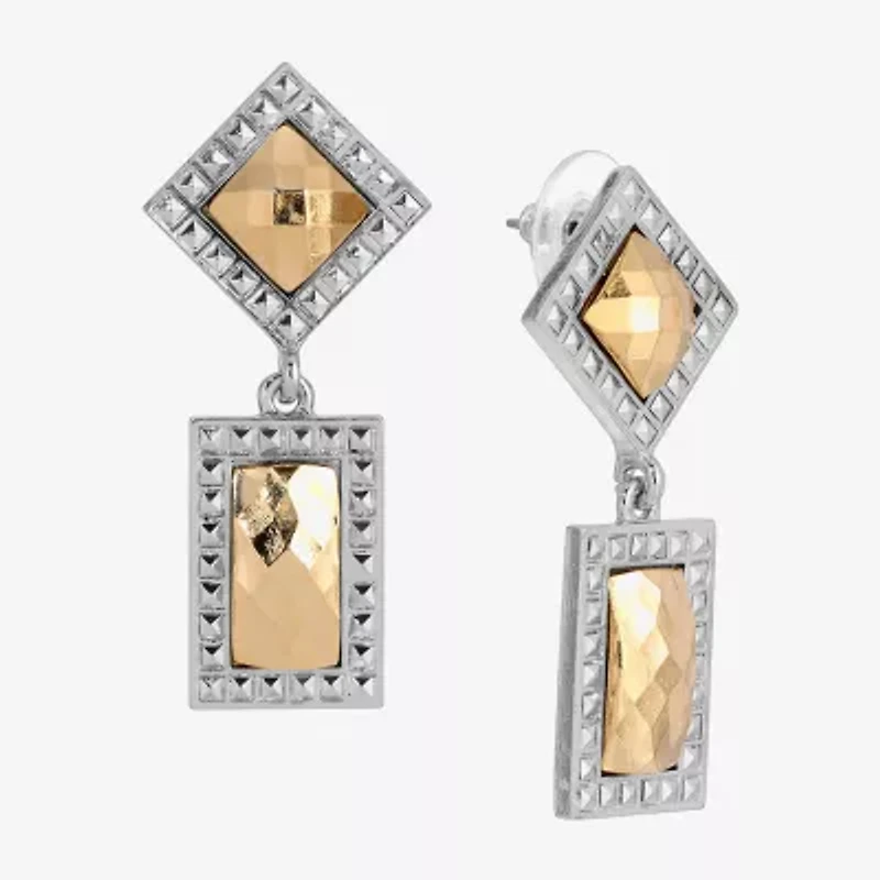 1928 Womens Square Drop Earrings