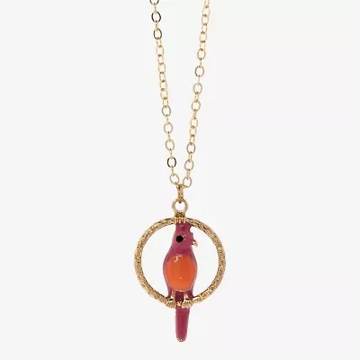 1928 Parrot Womens Alloy Animal 16 Inch Pendant Necklace