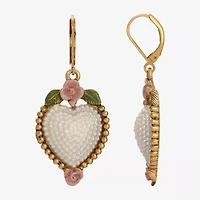 1928 Womens Heart Drop Earrings