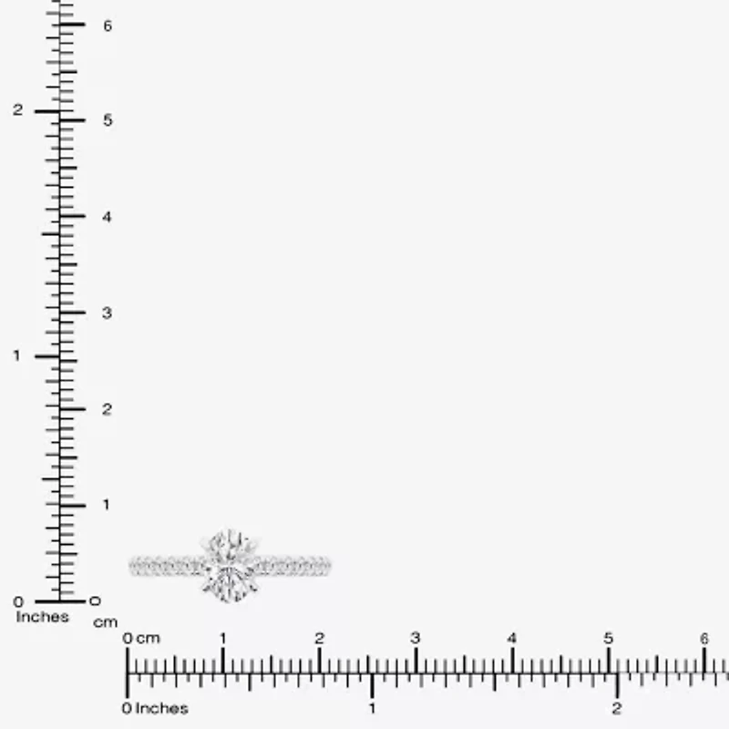 Limited Quantities! (G \ Si1) Womens 1 1/4 CT. T.W. Lab Grown White Diamond 14K White Gold Oval Side Stone Engagement Ring