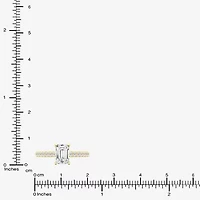 Limited Quantities! (G \ Vs1-Vs2) Womens 1 1/2 CT. T.W. Lab Grown White Diamond 14K Gold Side Stone Engagement Ring