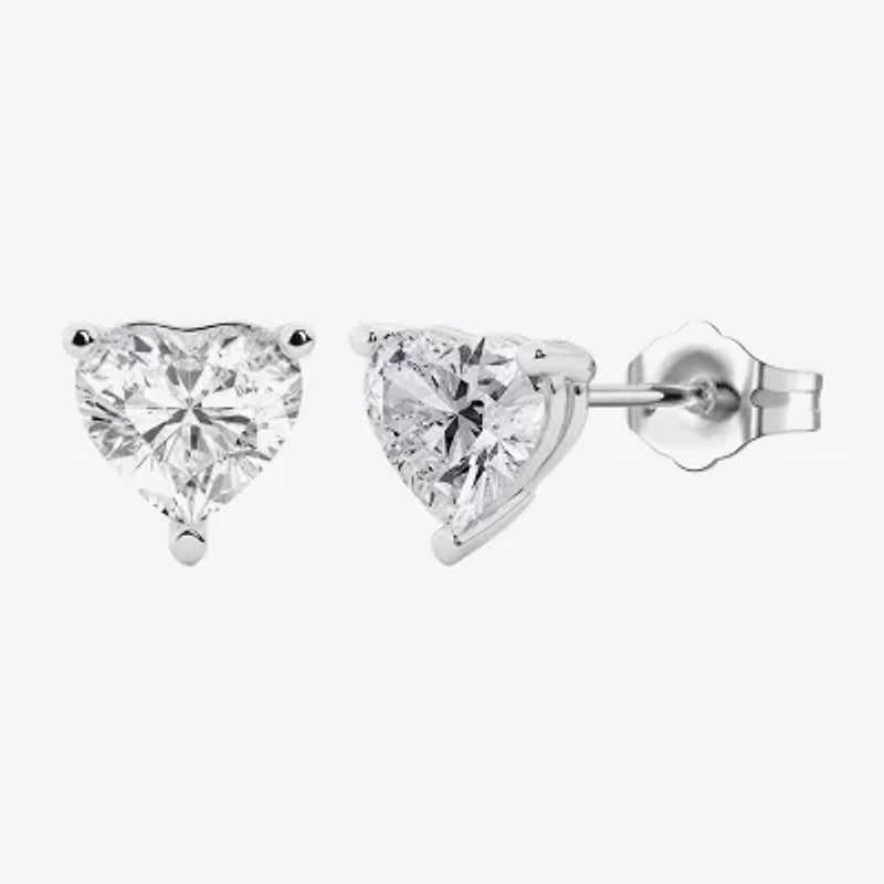 Womens Lab Created Sapphire Sterling Silver Heart -pc. Jewelry Set