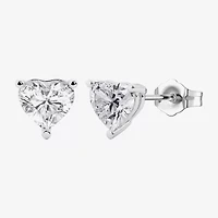 Womens Lab Created Sapphire Sterling Silver Heart -pc. Jewelry Set