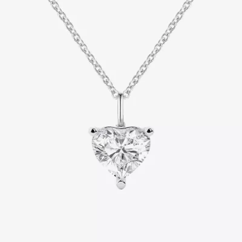 Womens Lab Created Sapphire Sterling Silver Heart -pc. Jewelry Set