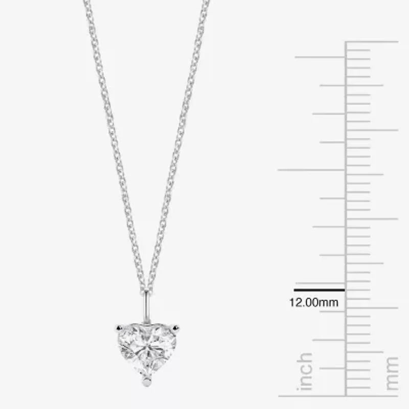 Womens Lab Created Sapphire Sterling Silver Heart -pc. Jewelry Set