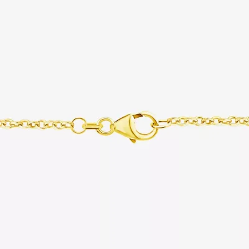 (F / Si2) Womens 1 CT. T.W. Lab Grown White Diamond 10K Gold 18 Inch Pendant Necklace