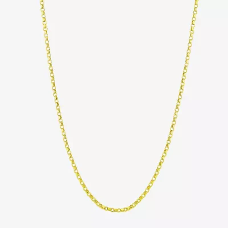 Made in Italy Womens 14K Gold 18 Inch Chain Necklace