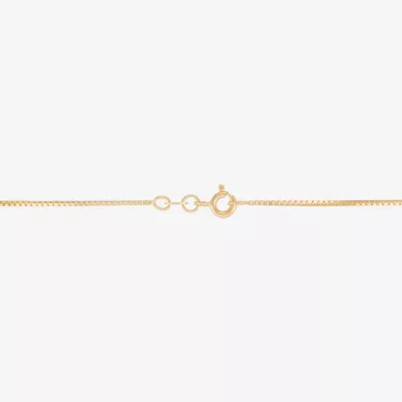 Made in Italy Womens 14K Gold 22 Inch Box Chain Necklace