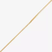 Made in Italy Womens 14K Gold 22 Inch Box Chain Necklace