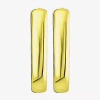 Gold Addiction Womens 10K Gold 14.5mm Hoop Earrings