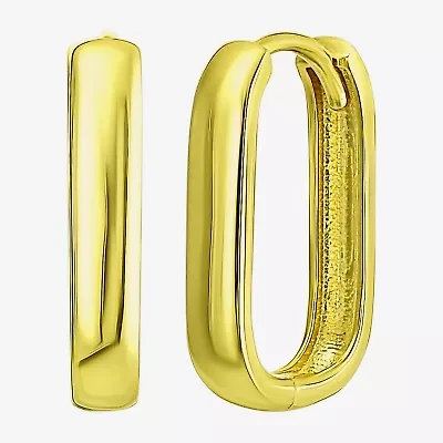 Gold Addiction Womens 10K Gold 14.5mm Hoop Earrings