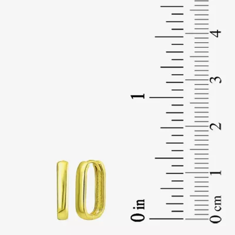 Gold Addiction Womens 10K Gold 14.5mm Hoop Earrings