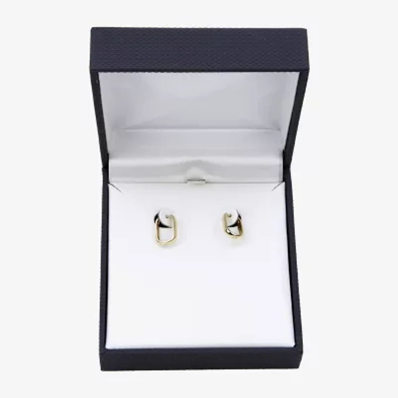 Gold Addiction Womens 10K Gold 14.5mm Hoop Earrings