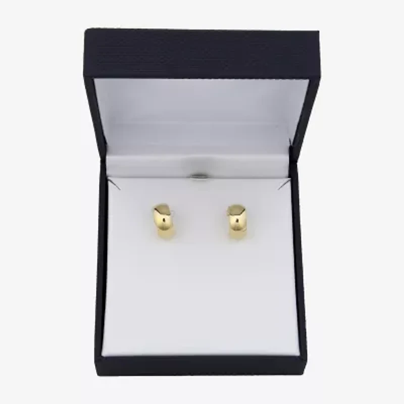 Gold Addiction Womens 10K Gold 14.5mm Hoop Earrings