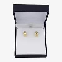 Gold Addiction Womens 10K Gold 14.5mm Hoop Earrings