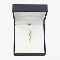 Italian Horn Unisex Adult 10K Gold 18 Inch Pendant Necklace