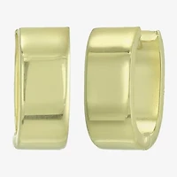 Gold Addiction Womens 10K Gold 13.5mm Hoop Earrings