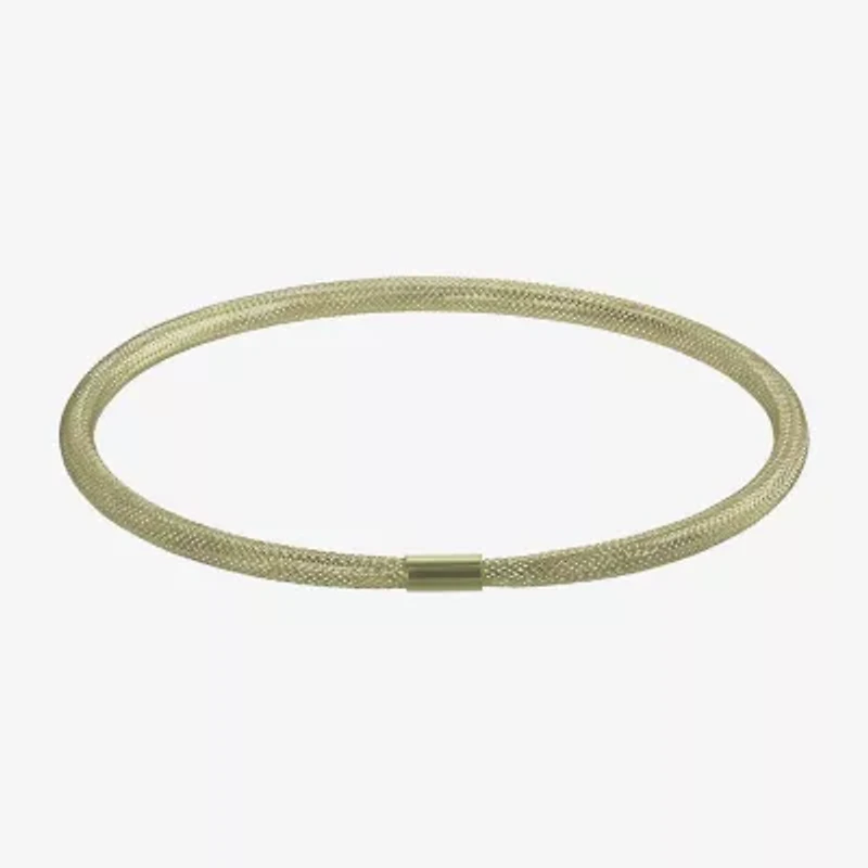 Made in Italy Womens 10K Gold Stretch Bracelet