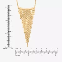 Womens 10K Gold 17 Inch Statement Necklace