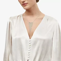 Womens 10K Gold 17 Inch Statement Necklace