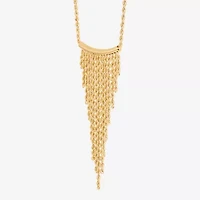 Womens 10K Gold 17 Inch Statement Necklace
