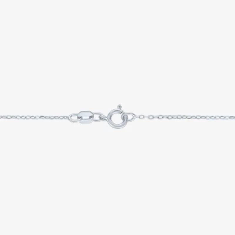 Yes, Please! (G-H / Si2-I1) Womens Diamond Accent Lab Grown White Diamond Sterling Silver Heart Pendant