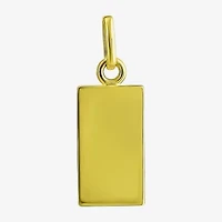 Unisex Adult 14K Gold Bar Pendant