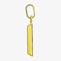 Unisex Adult 14K Gold Bar Pendant