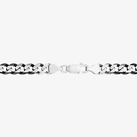 Made in Italy Mens Sterling Silver Inch Curb Chain Necklace