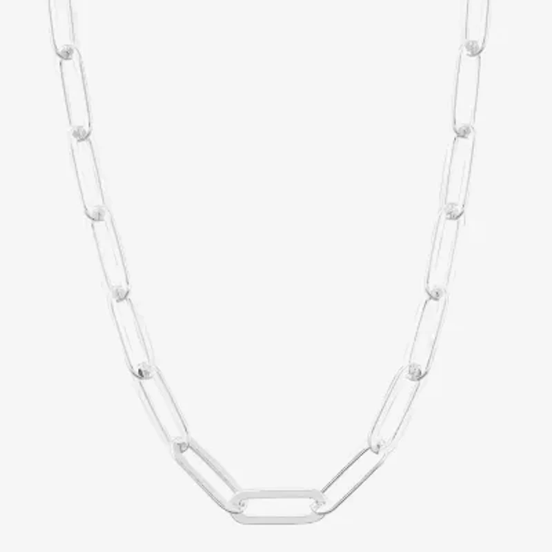 Made in Italy Womens Sterling Silver 20 Inch Chain Necklace