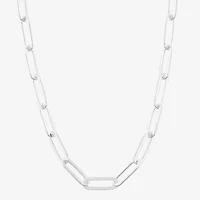 Made in Italy Womens Sterling Silver 20 Inch Chain Necklace