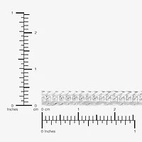 Made in Italy Womens Sterling Silver 7.5 Inch Solid Curb Chain Bracelet