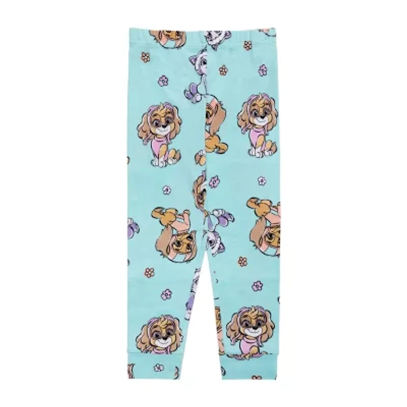 Toddler Girls Paw Patrol Crew Neck Short Sleeve 4-pc. Pajama Sets
