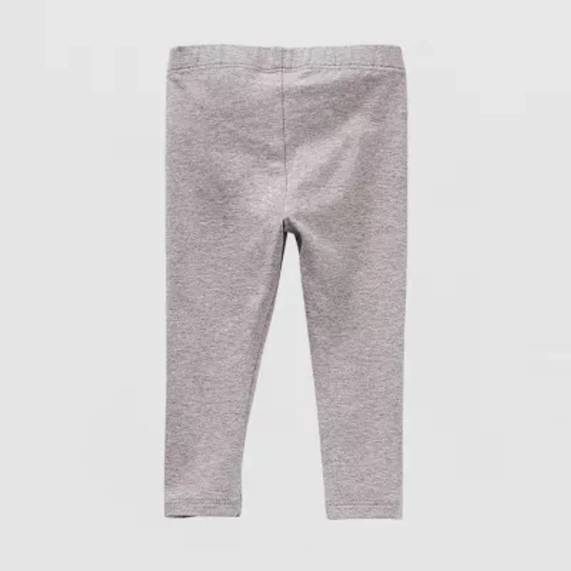 Okie Dokie Baby Girls Knit Full Length Leggings