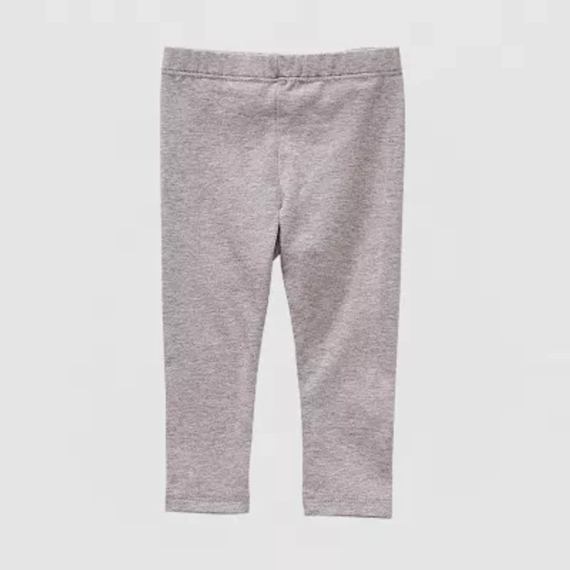 Okie Dokie Baby Girls Knit Full Length Leggings