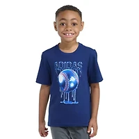 adidas Toddler Boys Crew Neck Short Sleeve Regular Fit Graphic T-Shirt