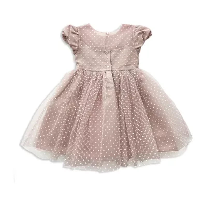 Blueberi Boulevard Toddler Girls Short Sleeve Cap A-Line Dress