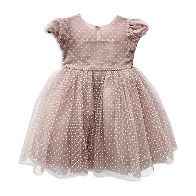 Blueberi Boulevard Toddler Girls Short Sleeve Cap A-Line Dress