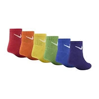 Nike Little & Big Kid Boys 6 Pair Quarter Ankle Socks