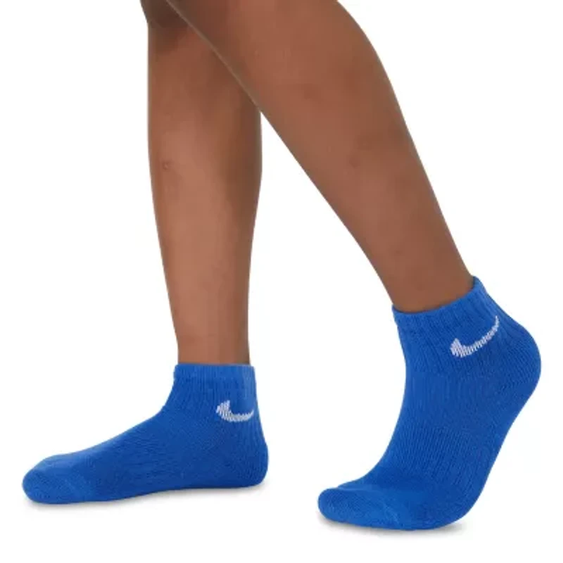 Nike Little & Big Kid Boys 6 Pair Quarter Ankle Socks