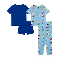 Toddler Boys Paw Patrol Crew Neck Short Sleeve 4-pc. Pajama Sets