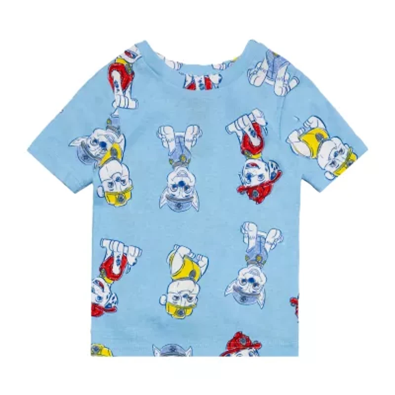 Toddler Boys Paw Patrol Crew Neck Short Sleeve 4-pc. Pajama Sets
