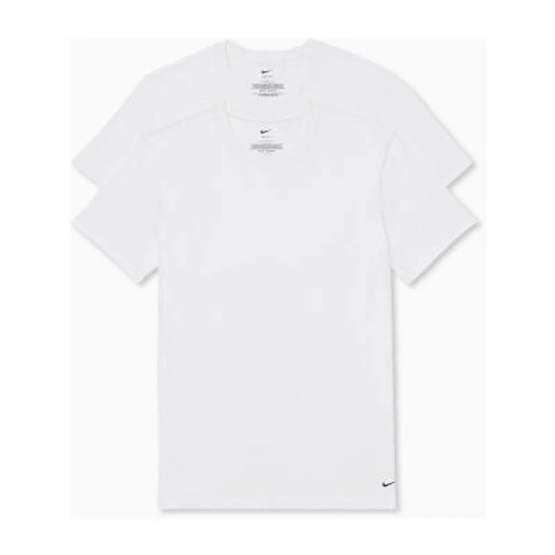 Nike All Day Cotton Stretch Mens 2 Pack Short Sleeve Crew Neck Moisture Wicking T-Shirt