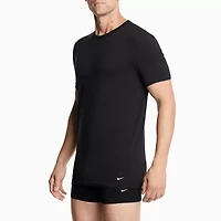 Nike All Day Cotton Stretch Mens 2 Pack Short Sleeve Crew Neck Moisture Wicking T-Shirt
