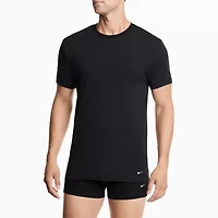 Nike All Day Cotton Stretch Mens 2 Pack Short Sleeve Crew Neck Moisture Wicking T-Shirt