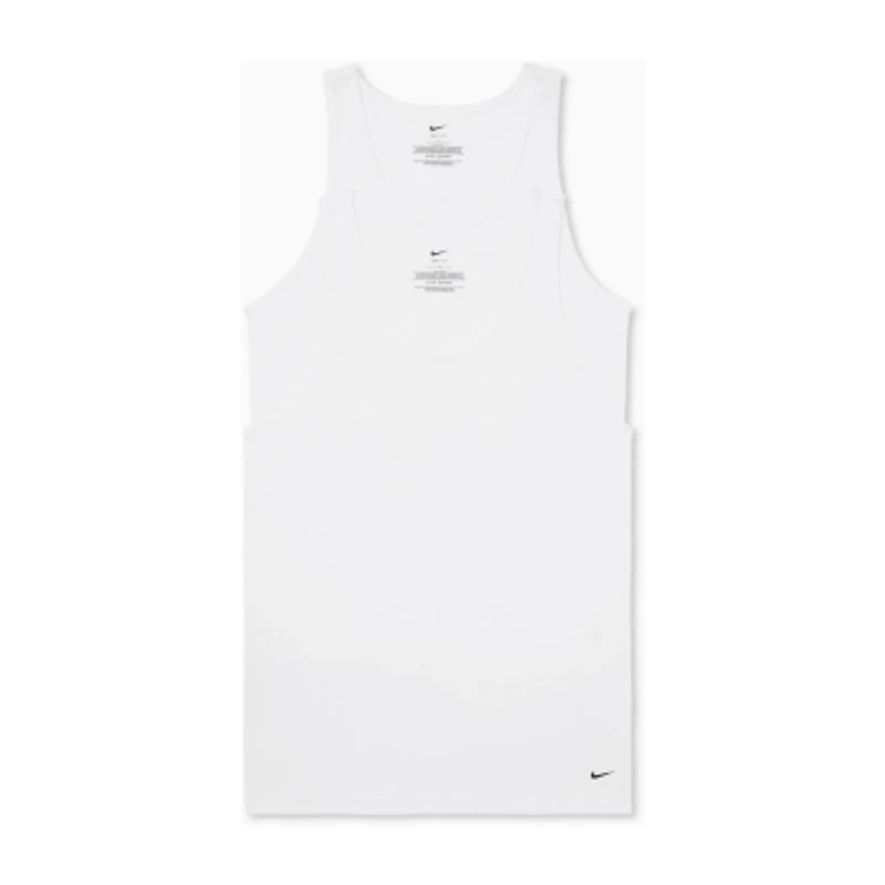 Nike All Day Cotton Stretch Mens U Neck Sleeveless 2 Pack Tank